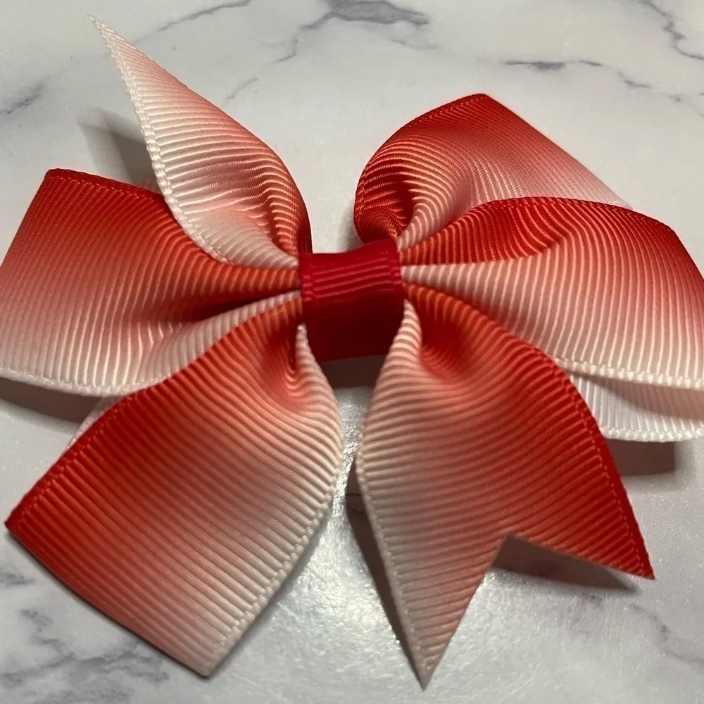 Ribbon bows set of 4 pairs Baby Hairbows Kids Hairclips Headwear Accessories